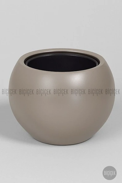 BİÇİÇEK Küre Saksı 37 Cm Mocha ürün görseli 1