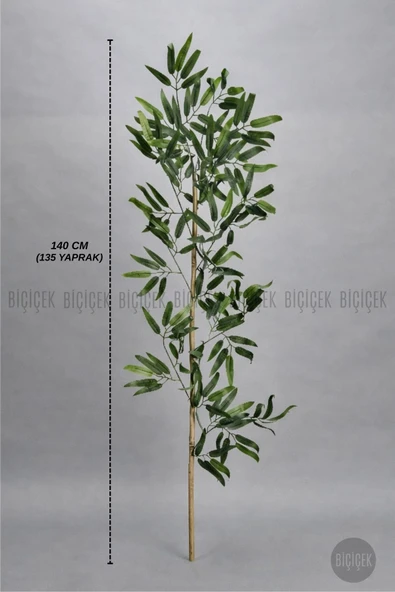 BİÇİÇEK Yedek Bambu Dalı 140cm 135 Yapraklı Ve 1 Kg Dekorati̇f Taş ürün görseli 1