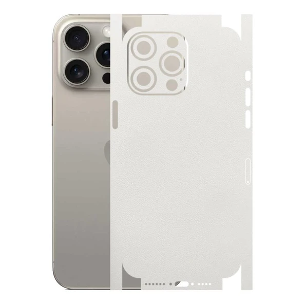 Kapps Iphone 15 Pro Max ile Uyumlu Bumper Serisi Premium Kaplama 360  Beyaz ürün görseli 1