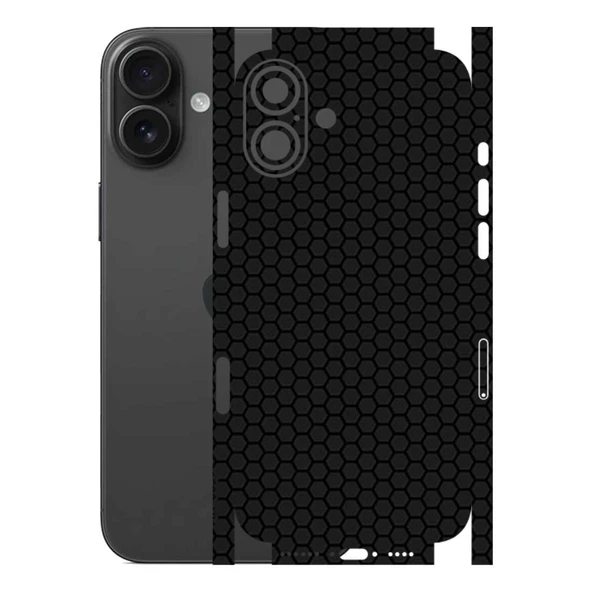 Kapps Iphone 16 Plus ile Uyumlu Bumper Serisi Premium Kaplama 360  Siyah ürün görseli 1