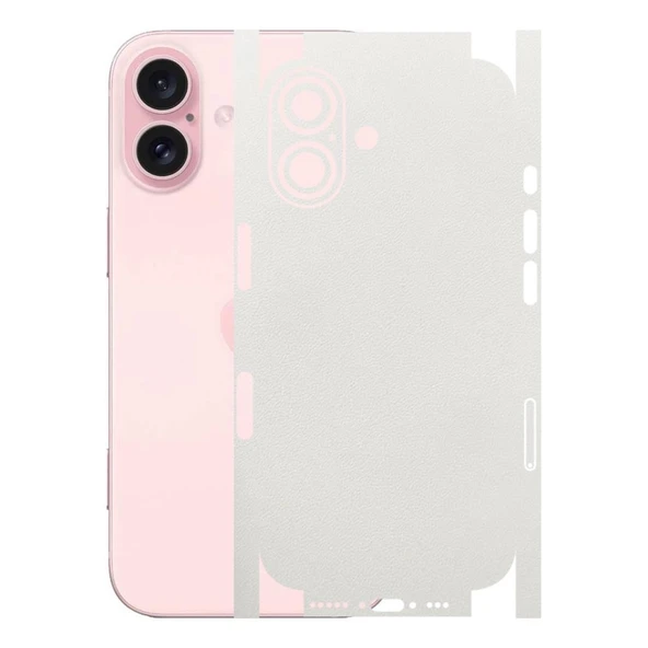 Kapps Iphone 16 ile Uyumlu Bumper Serisi Premium Kaplama 360  Beyaz ürün görseli 1