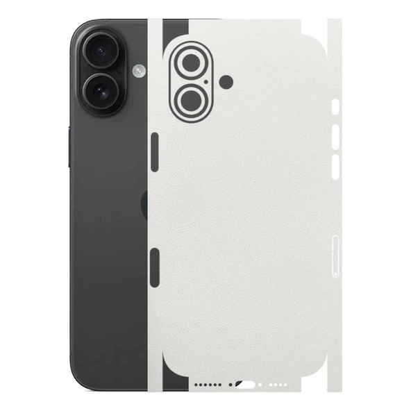 Kapps Iphone 16 Plus ile Uyumlu Bumper Serisi Premium Kaplama 360  Beyaz ürün görseli 1