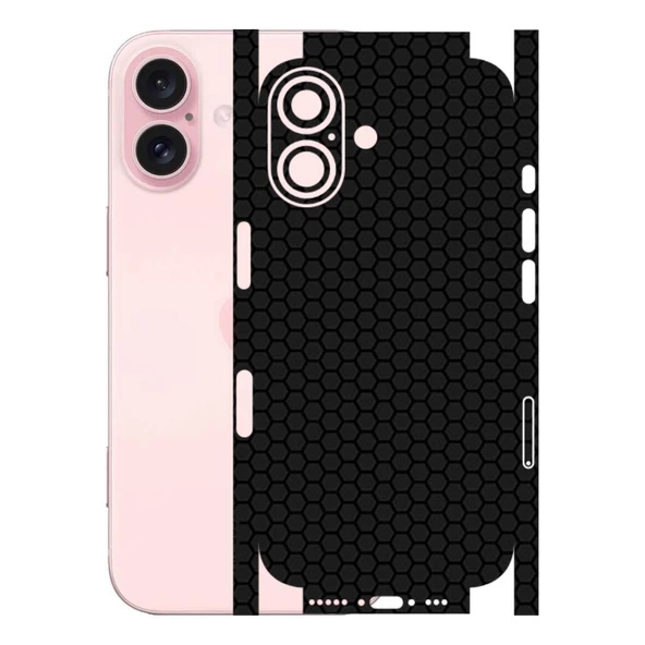 Kapps Iphone 16 ile Uyumlu Bumper Serisi Premium Kaplama 360  Siyah ürün görseli 1