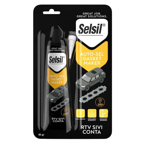 Selsil Oto RTV Sıvı Conta KIRMIZI 85 gr. ürün görseli 1