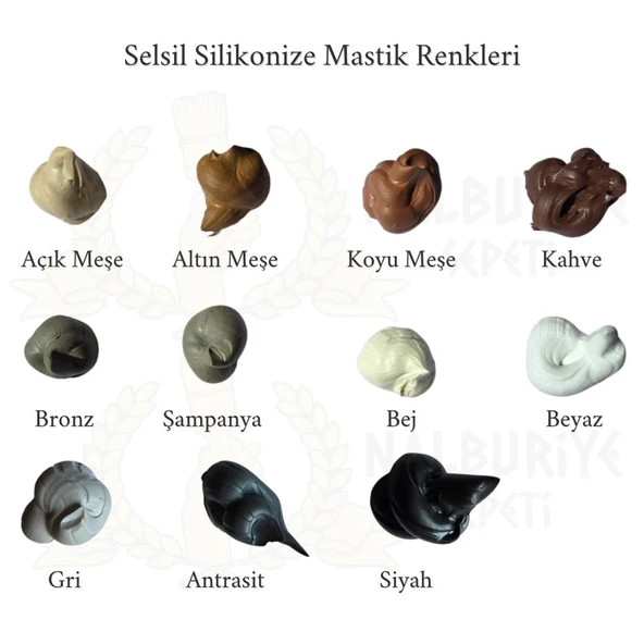 Selsil Silikonize Mastik BEYAZ 500 gr. - 1 Adet - Resim 2