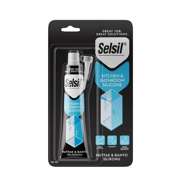 Selsil Mutfak Banyo Duşakabin Silikonu ŞEFFAF 50 ml. ürün görseli 1