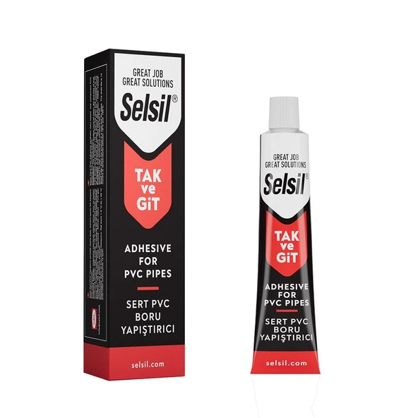 Selsil TakveGit PVC Sert Plastik Yapıştırıcı 125 gr. ürün görseli 1