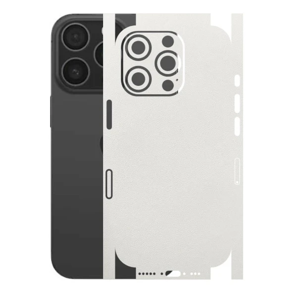 Kapps Iphone 16 Pro ile Uyumlu Bumper Serisi Premium Kaplama 360  Beyaz ürün görseli 1