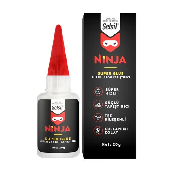 Selsil Ninja Genel Amaçlı Japon Yapıştırıcı 20 gr. - 1 Adet ürün görseli 1