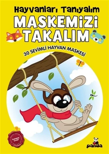 Maskemizi Takalım - Hayvanları Tanıyalım - 30 Sevimli Hayvan Maskesi ürün görseli 1