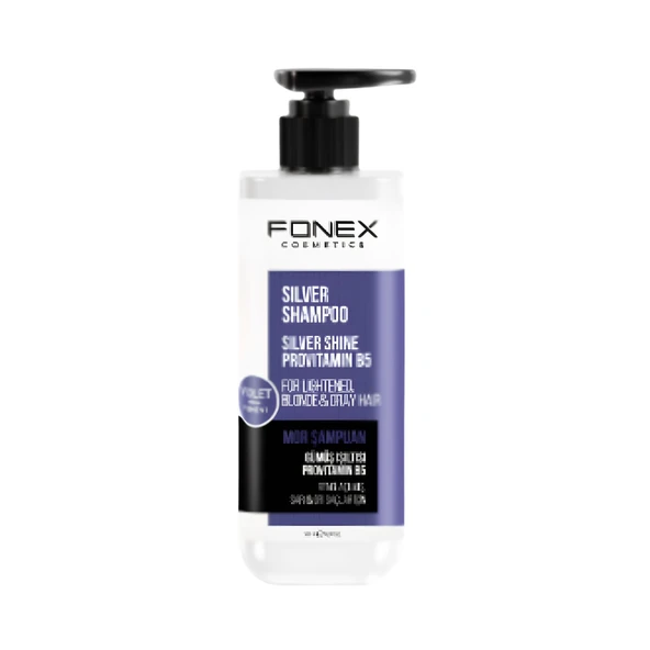 Fonex Silver Mor Şampuan 500ml ürün görseli 1