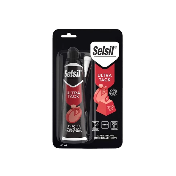 Selsil Ultra Tack Güçlü Korniş Yapıştırıcı BEYAZ 50 ml. ürün görseli 1