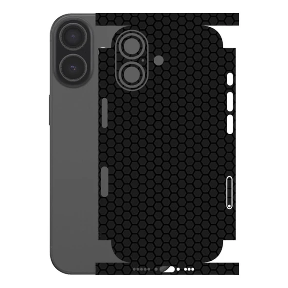 Kapps Iphone 17 ile Uyumlu Bumper Serisi Premium Kaplama 360  Siyah ürün görseli 1