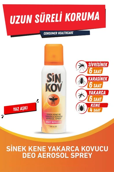 Sinek Kene Yakarca Kovucu Deo Aerosol Sprey 100ml - Uzun Süre Koruma ürün görseli 1