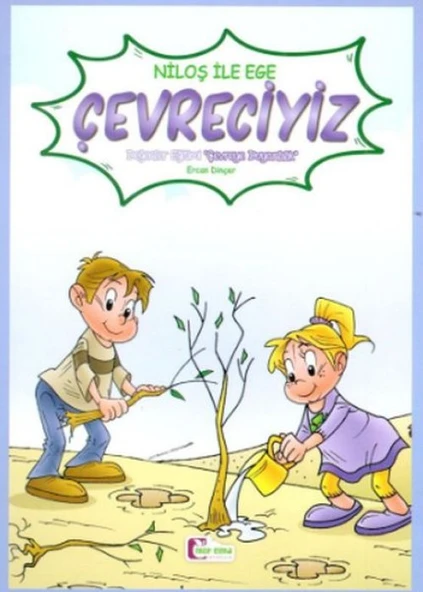 Niloş İle Ege - Çevreciyiz 35*50 Kuşe Kağıt -Renkli Hikaye ürün görseli 1