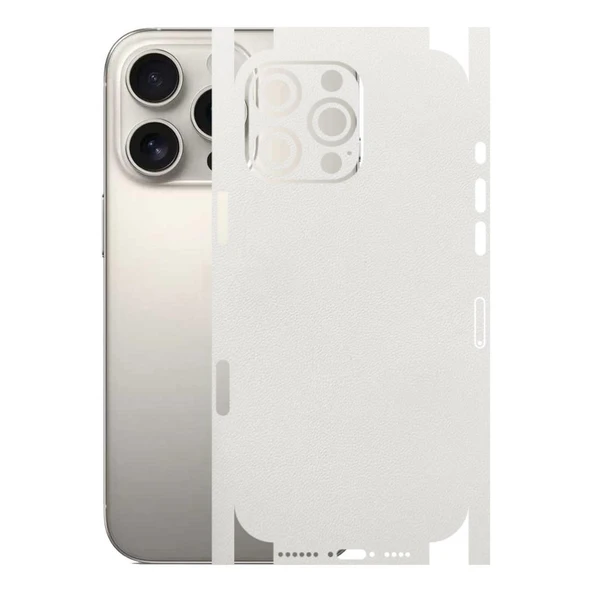 Kapps Iphone 16 Pro Max ile Uyumlu Bumper Serisi Premium Kaplama 360  Beyaz ürün görseli 1