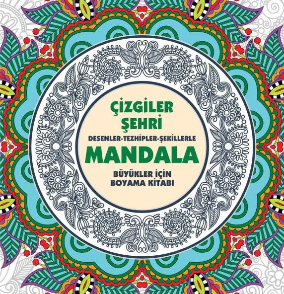 Çizgiler Şehri - Mandala (Büyükler İçin Boyama) ürün görseli 1