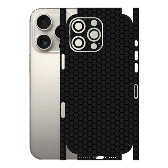 Kapps Iphone 16 Pro Max ile Uyumlu Bumper Serisi Premium Kaplama 360  Siyah ürün görseli 1