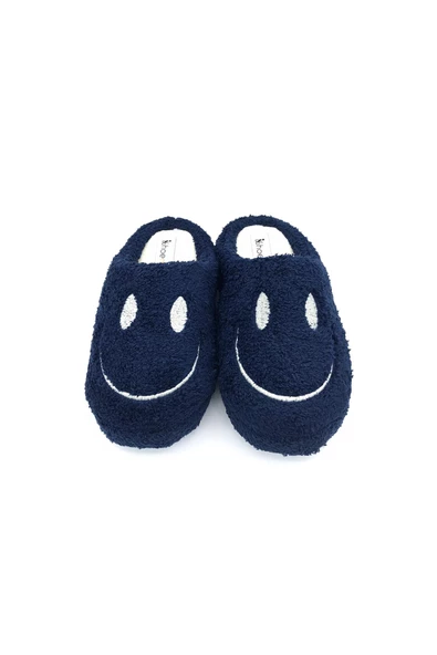 Shoemio Smiley Lacivert Kadın Ev Terliği ürün görseli 1