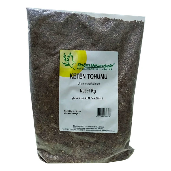 Keten Tohumu Tane Doğal 1000 Gr Paket ürün görseli 1