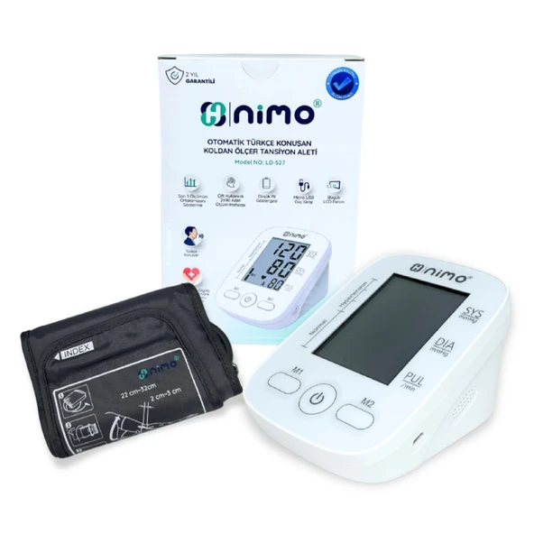 Nimo LD527 Otomatik Türkçe Konuşan Koldan Ölçer Tansiyon Aleti 1 Adet ürün görseli 1