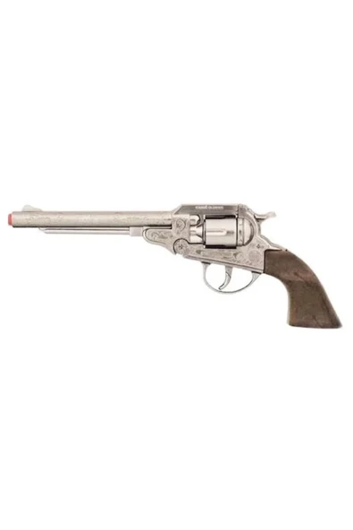 Kovboy Kostümü Tamamlayıcısı: Metal 8'li Büyük Revolver ürün görseli 1