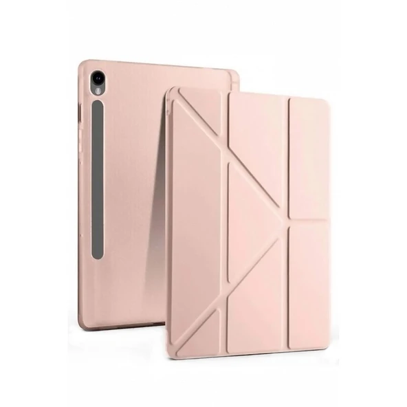 Samsung Galaxy Tab S10 Fe Plus 13.1 Kalemlikli Mars Tablet Kılıfı - Rose Gold ürün görseli 1