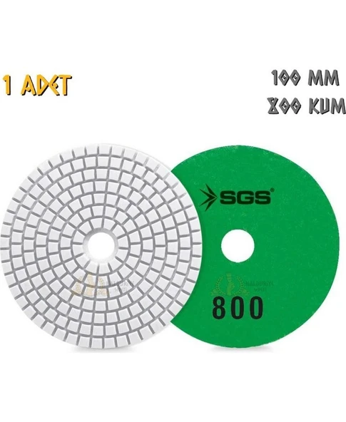 SGS2354 Elmas Polisaj Pedi Mermer-Granit-Fayans - Islak - 800 Kum - 1 Adet ürün görseli 1