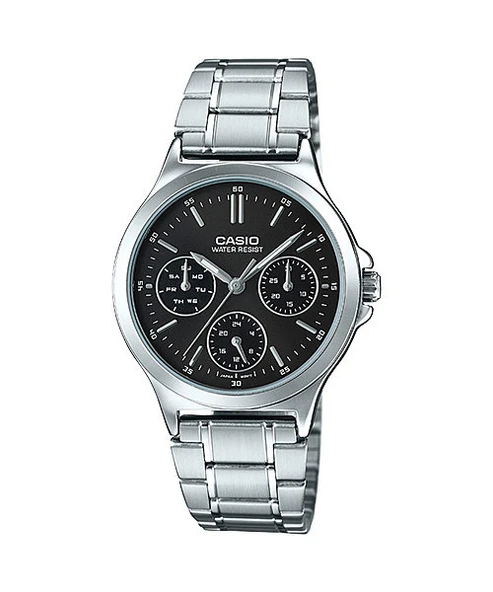 Casio LTP-V300D-1AUDF Quartz Çelik Gri Siyah Kadran 33 mm Kadın Kol Saati ürün görseli 1