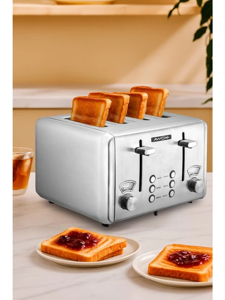 Awox Hot Slice Pro 4 Dilim Ekmek Kızartma Makinesi ürün görseli 1