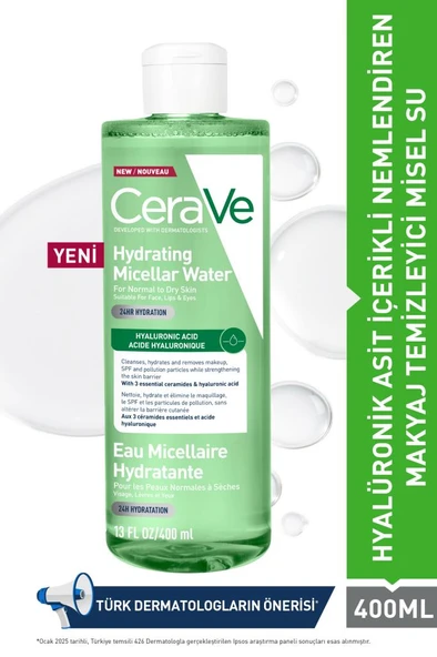 CeraVe Hydrating Micellar Water 400 ml - SKT: 6M ürün görseli 1