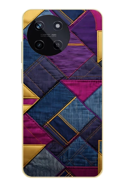 Le Balvo Realme 11 4G Uyumlu Kot Deseni Baskılı Silikon Kılıf ürün görseli 1