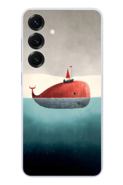 Le Balvo Samsung Galaxy S25 Uyumlu Balina Baskılı Silikon Kılıf ürün görseli 1