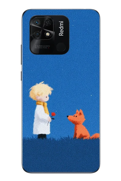 Le Balvo Redmi 10C Uyumlu Sarışın Çocuk ve Köpek Baskılı Silikon Kılıf ürün görseli 1
