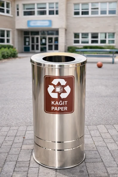 Tekli Geri Dönüşüm Kovası (S-132) - Resim 4