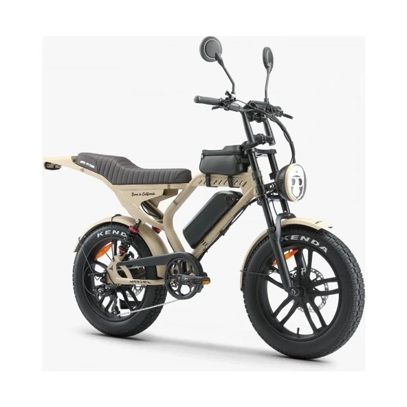 Ape Ryder Mandrıll 1000 W Bej Elektrikli Bisiklet 7 Vites 20 Jant ürün görseli 1