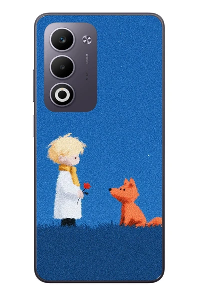 Le Balvo Oppo A5 4G Uyumlu Sarışın Çocuk ve Köpek Baskılı Silikon Kılıf ürün görseli 1