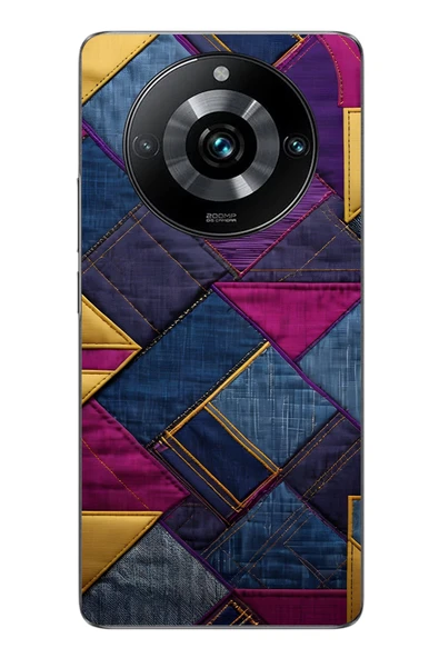 Le Balvo Realme 11 Pro Uyumlu Kot Deseni Baskılı Silikon Kılıf ürün görseli 1