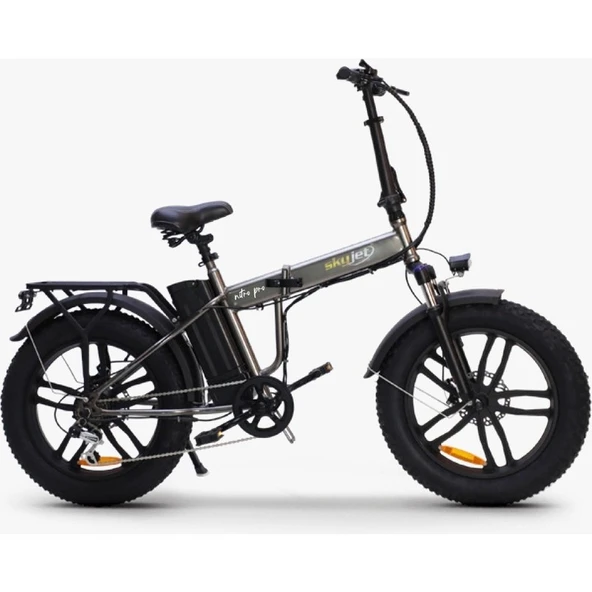Skyjet Nitro Pro Katlanabilir Elektrikli Bisiklet 250 W Kahverengi Disk Frenli Güçlü Motor ürün görseli 1