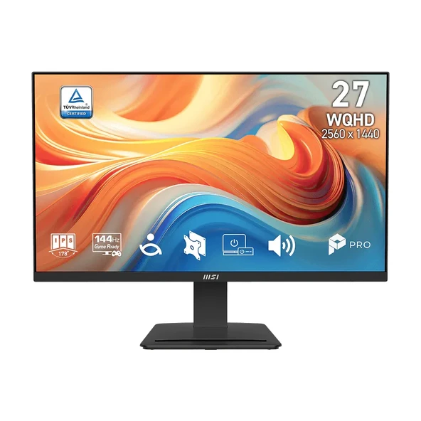 MSI PRO MP273Q E14 27 2560x1440 WQHD 144Hz 1ms HDMI DP HDR Ready Adaptive Sync IPS Monitör ürün görseli 1