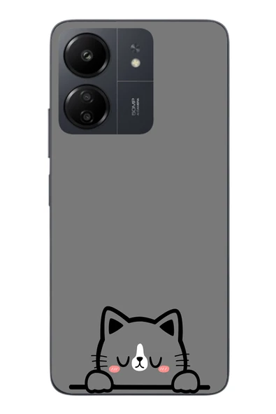 Le Balvo Redmi 13C Uyumlu Uyuyan Kedi Baskılı Silikon Kılıf ürün görseli 1