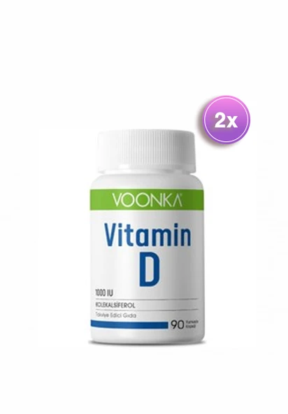 Voonka Vitamin D 90 Kapsül 2 Adet ürün görseli 1