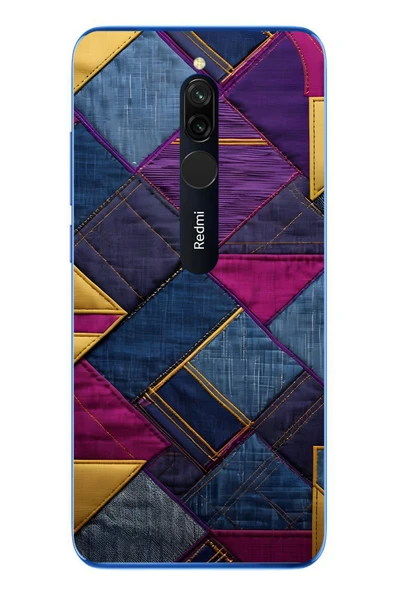 Le Balvo Redmi 8 Uyumlu Kot Deseni Baskılı Silikon Kılıf ürün görseli 1