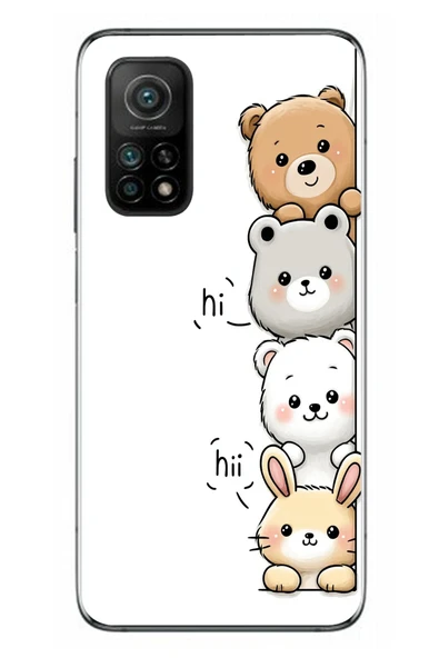 Le Balvo Xiaomi Mi 10 T Uyumlu Sevimli Hayvanlar Baskılı Silikon Kılıf ürün görseli 1