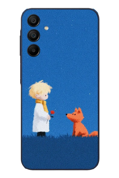 Le Balvo Samsung Galaxy A15 Uyumlu Sarışın Çocuk ve Köpek Baskılı Silikon Kılıf ürün görseli 1