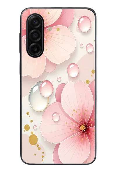 Le Balvo Samsung Galaxy A17 Uyumlu Damlalı Çiçekler Baskılı Silikon Kılıf ürün görseli 1
