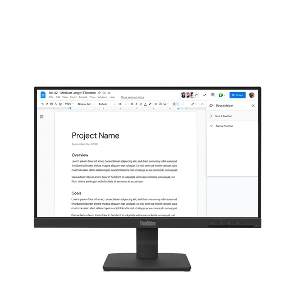 21.5 LENOVO ThinkVision S22-4e 64CBKAT6TK FHD IPS - Resim 8