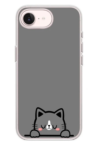 Le Balvo İphone 17e Uyumlu Uyuyan Kedi Baskılı Silikon Kılıf ürün görseli 1
