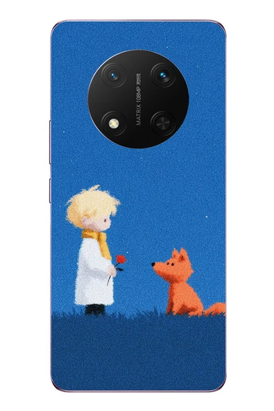 Le Balvo Honor Magic 7 Lite Uyumlu Sarışın Çocuk ve Köpek Baskılı Silikon Kılıf ürün görseli 1