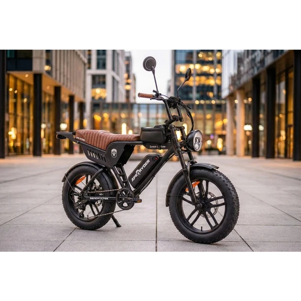 Ape Ryder Genon Ultra 750W Elektrikli Bisiklet Ayna Çanta ve El Gazı Hediyeli Siyah ürün görseli 1
